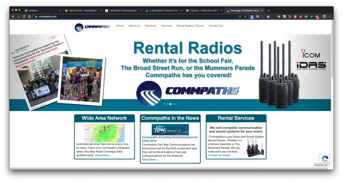 Commpaths Two Way Radio Communications and Waving Media Design